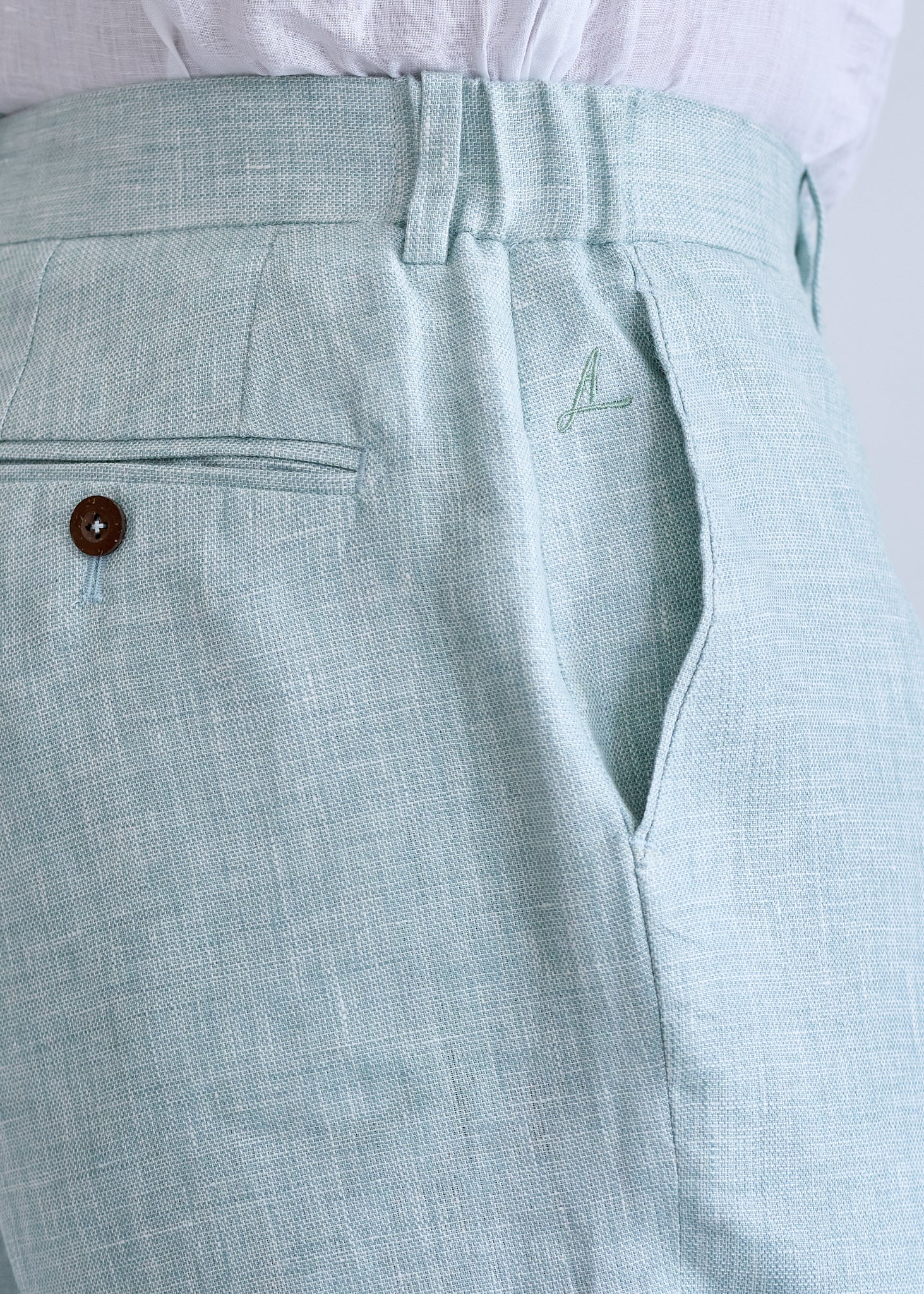 Sage Linen shorts